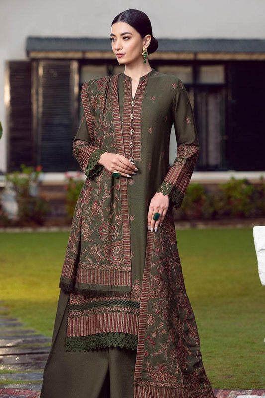 Women's Branded Unstitched Dhanak Embroidered