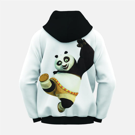 Boys' Printed Polyester Hoodie - Panda